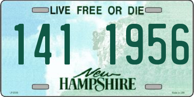 NH license plate 1411956