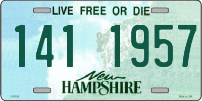 NH license plate 1411957