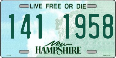 NH license plate 1411958