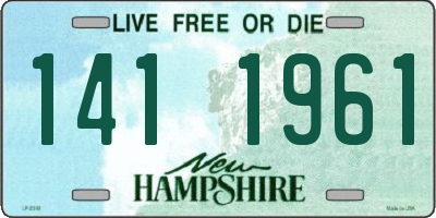 NH license plate 1411961