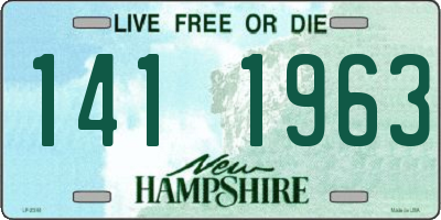 NH license plate 1411963