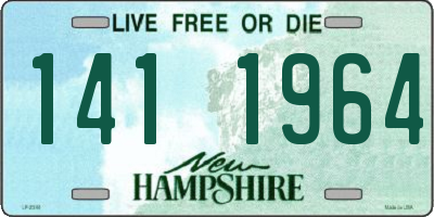 NH license plate 1411964