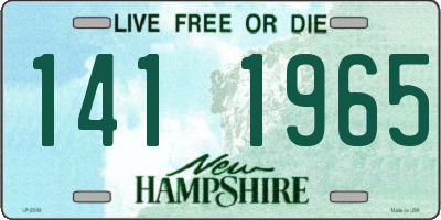 NH license plate 1411965