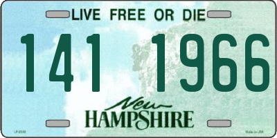NH license plate 1411966