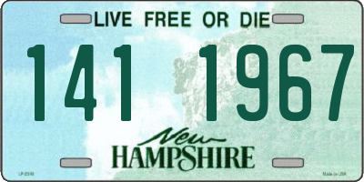 NH license plate 1411967