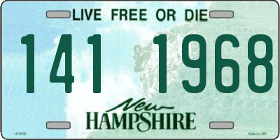 NH license plate 1411968
