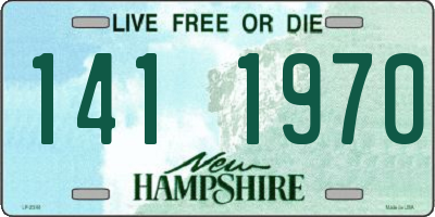 NH license plate 1411970