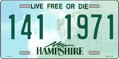 NH license plate 1411971