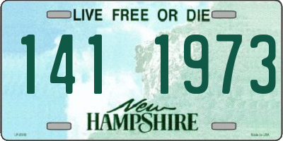 NH license plate 1411973