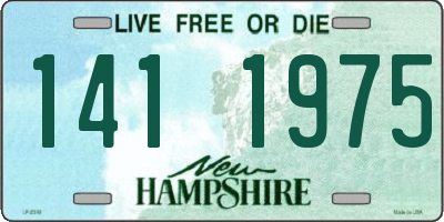 NH license plate 1411975