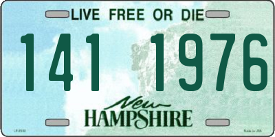 NH license plate 1411976