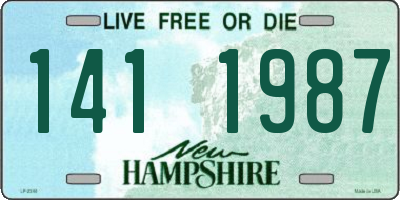 NH license plate 1411987