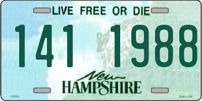 NH license plate 1411988