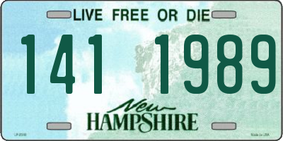 NH license plate 1411989