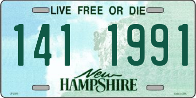 NH license plate 1411991
