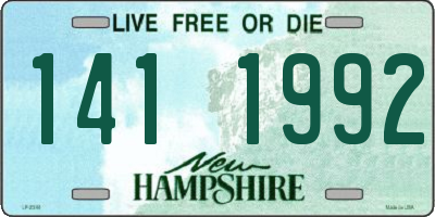 NH license plate 1411992