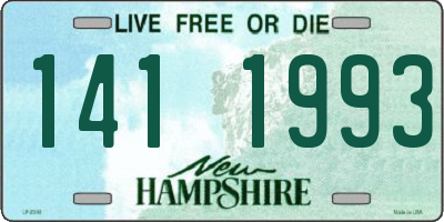 NH license plate 1411993