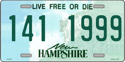 NH license plate 1411999