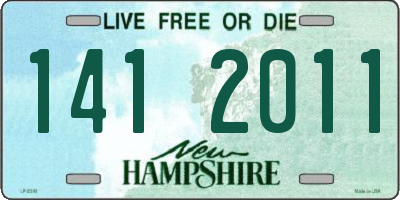 NH license plate 1412011