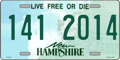 NH license plate 1412014