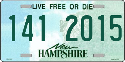 NH license plate 1412015
