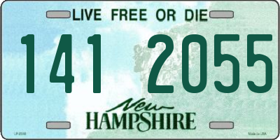 NH license plate 1412055