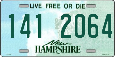 NH license plate 1412064