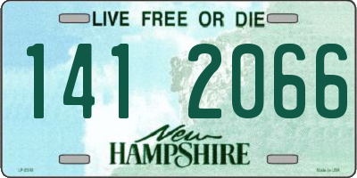 NH license plate 1412066