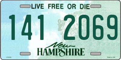 NH license plate 1412069