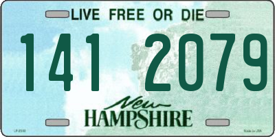 NH license plate 1412079