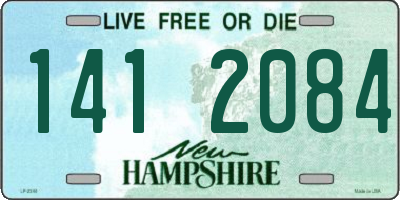 NH license plate 1412084