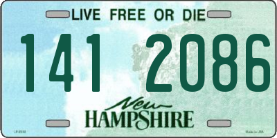 NH license plate 1412086