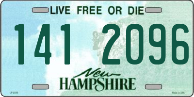 NH license plate 1412096