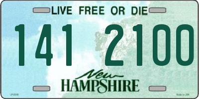 NH license plate 1412100