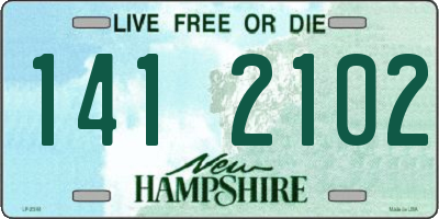 NH license plate 1412102