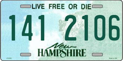 NH license plate 1412106