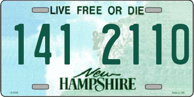 NH license plate 1412110