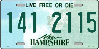 NH license plate 1412115