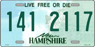 NH license plate 1412117