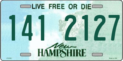 NH license plate 1412127