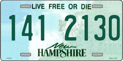 NH license plate 1412130