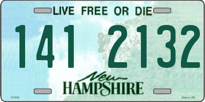 NH license plate 1412132