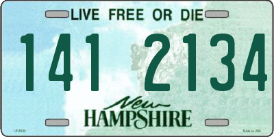 NH license plate 1412134