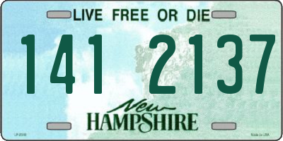 NH license plate 1412137
