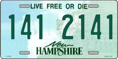 NH license plate 1412141