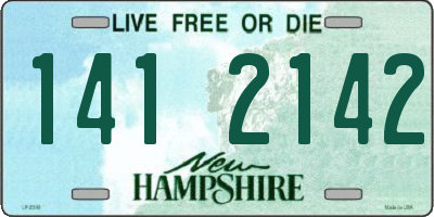 NH license plate 1412142