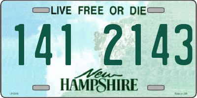 NH license plate 1412143