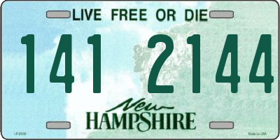 NH license plate 1412144