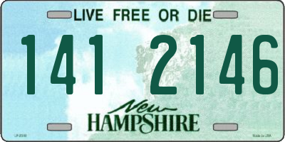 NH license plate 1412146