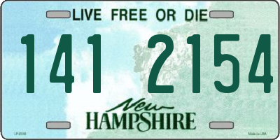 NH license plate 1412154
